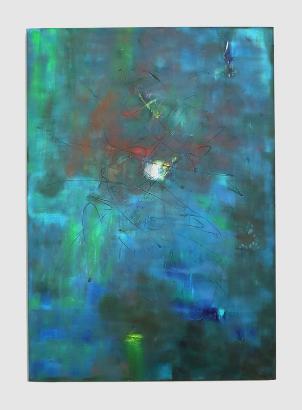 'Greenish-Blue' 2024
acryl, canvas
70x100x4 cm